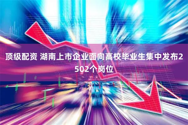 顶级配资 湖南上市企业面向高校毕业生集中发布2502个岗位