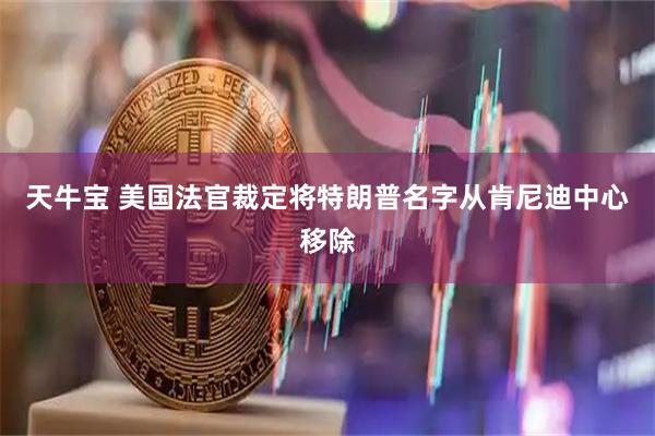 天牛宝 美国法官裁定将特朗普名字从肯尼迪中心移除